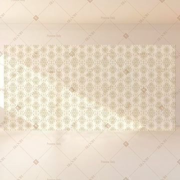 Ivory Geometric Pattern Wide Backdrop