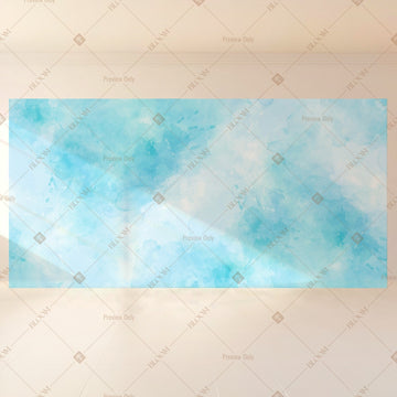 Sky Blue Watercolor Wide Backdrop