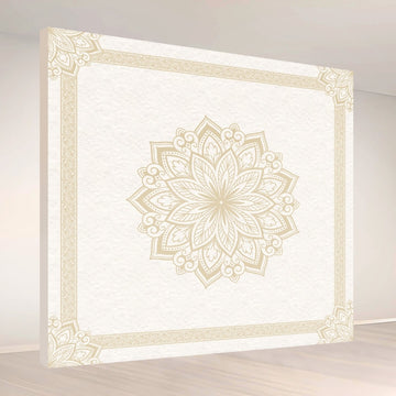 Golden Mandala Frame: Backdrop - square