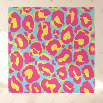 Pink Leopard Pop Art Square Backdrop