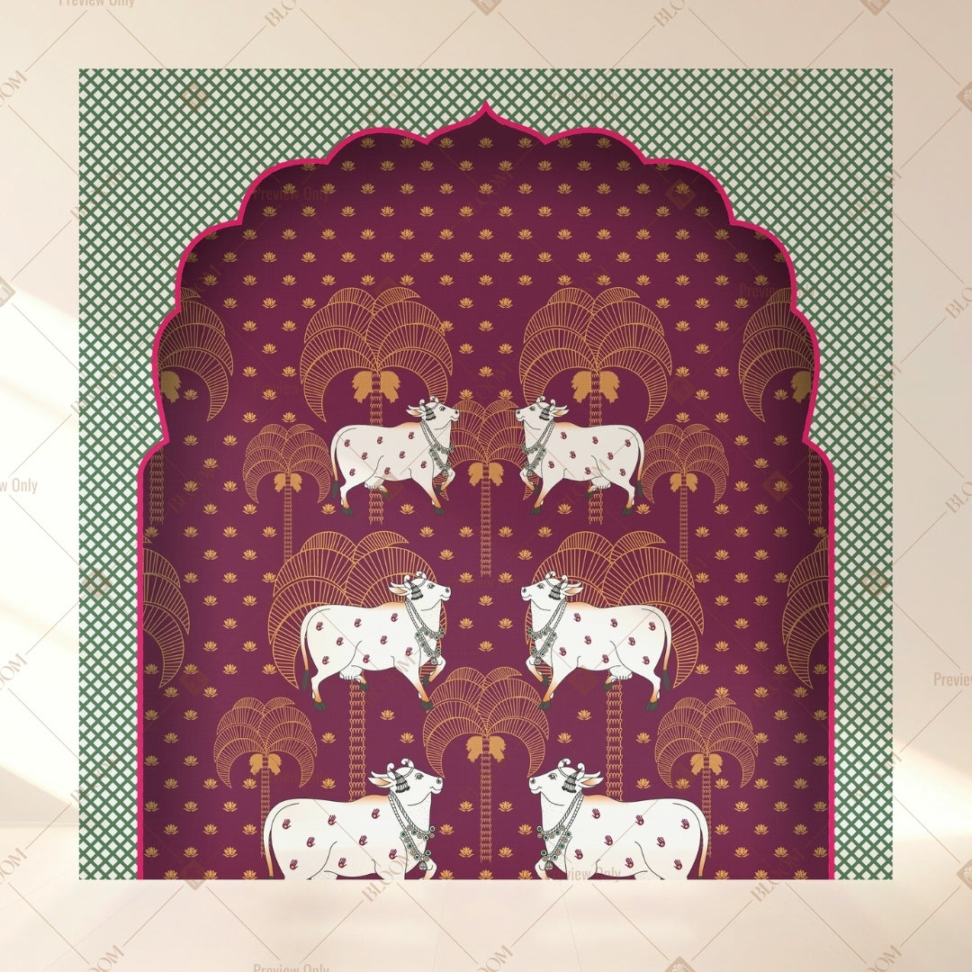 Royal Elephant Heritage Square Backdrop