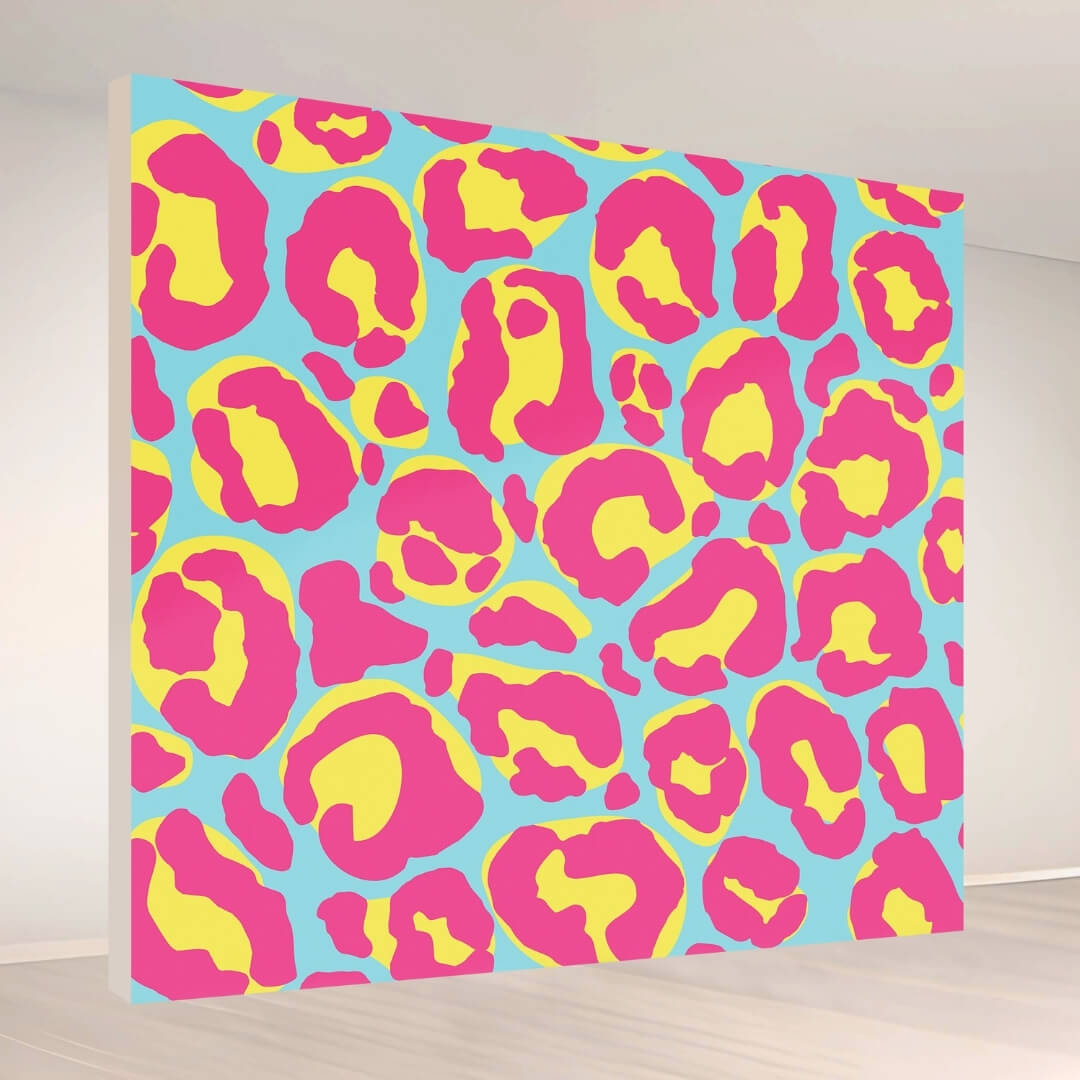 Neon Safari Pop: Backdrop - square