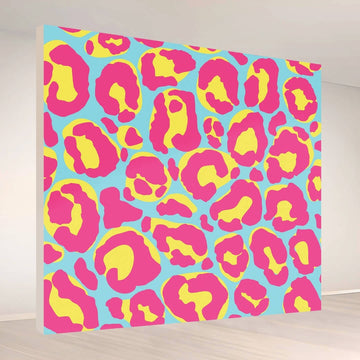 Neon Safari Pop: Backdrop - square