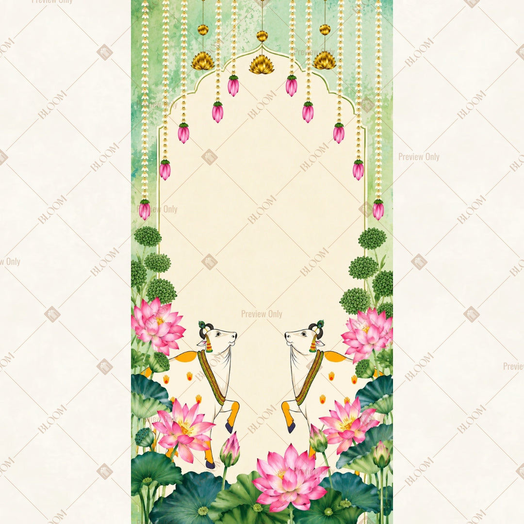 Floral Swing Garden Vertical Backdrop