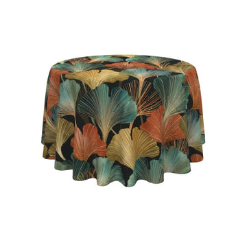 Autumn Fan Elegance Round Table Cover - Pack Of 6