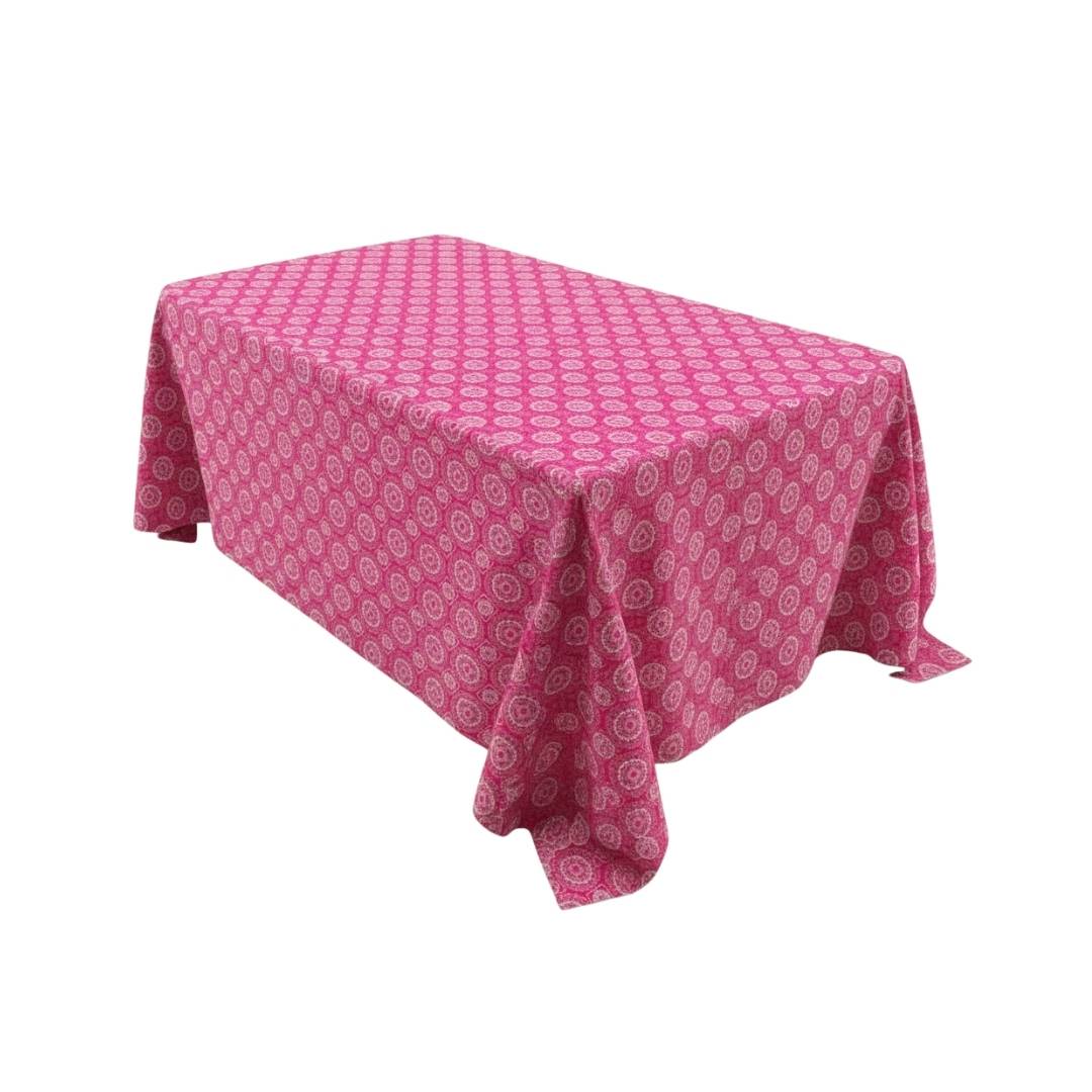Magenta Mandala Chic Rectangle Table Cover - Pack Of 6