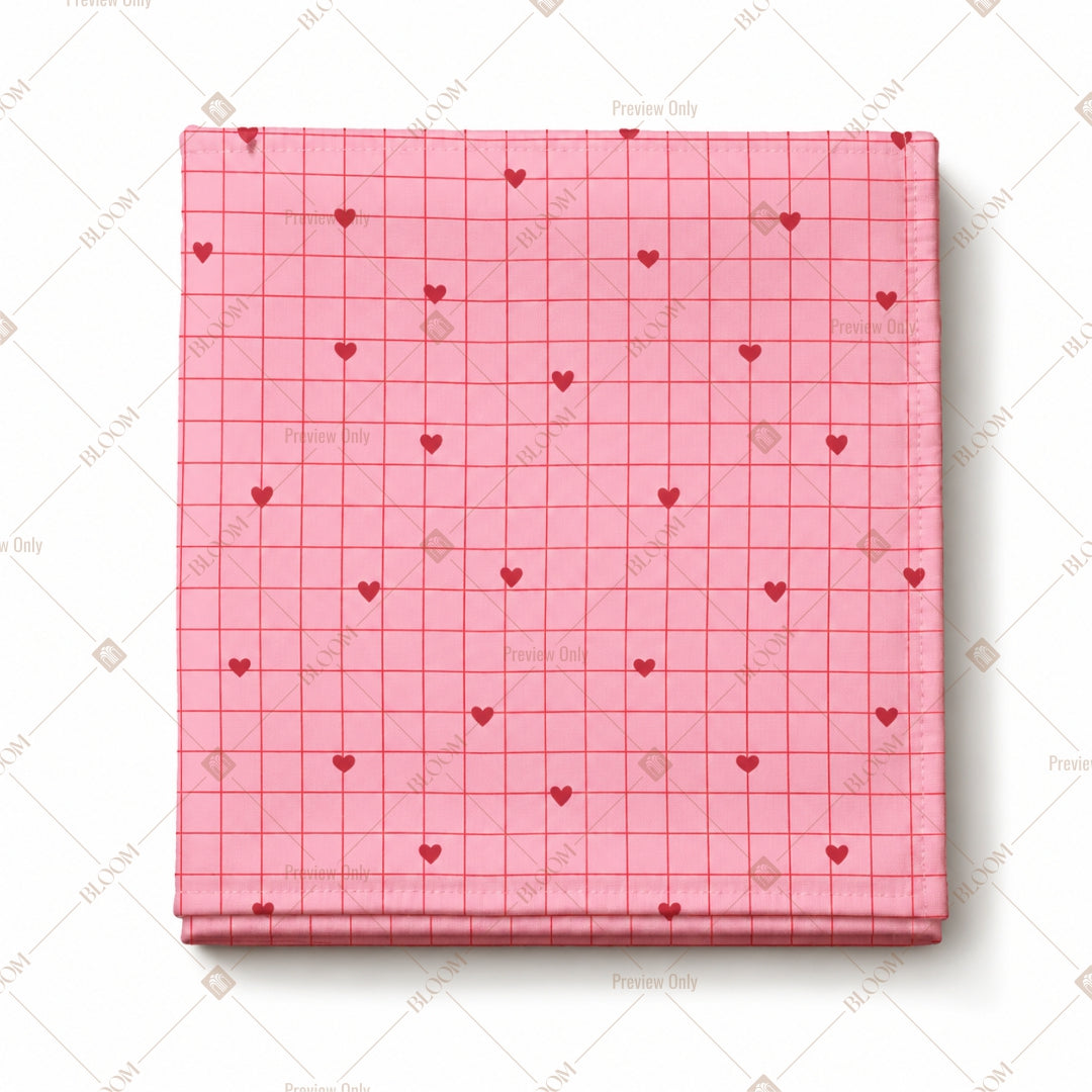 Pink Grid Pattern Design