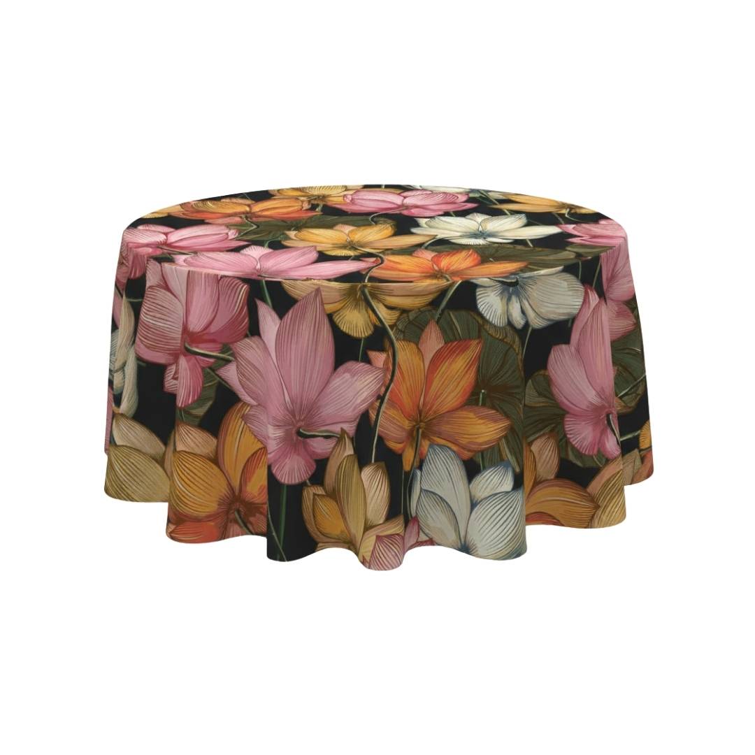 Orchid Bloom Radiance Round Table Cover - Pack Of 6