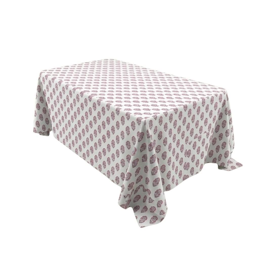 Mini Paisley Plum Rectangle Table Cover - Pack Of 6
