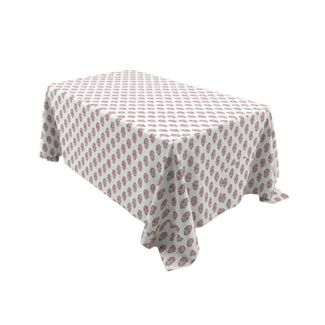 Mini Paisley Plum Rectangle Table Cover - Pack Of 6