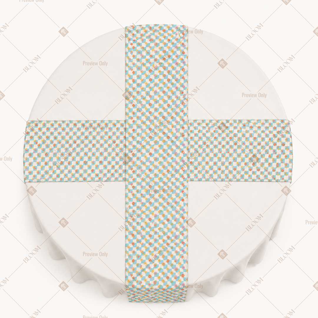 Sage Green Trellis Table Runner Pack Of 12