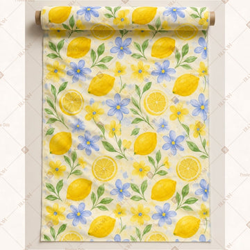 Lemon Print Fabric Pack of 25