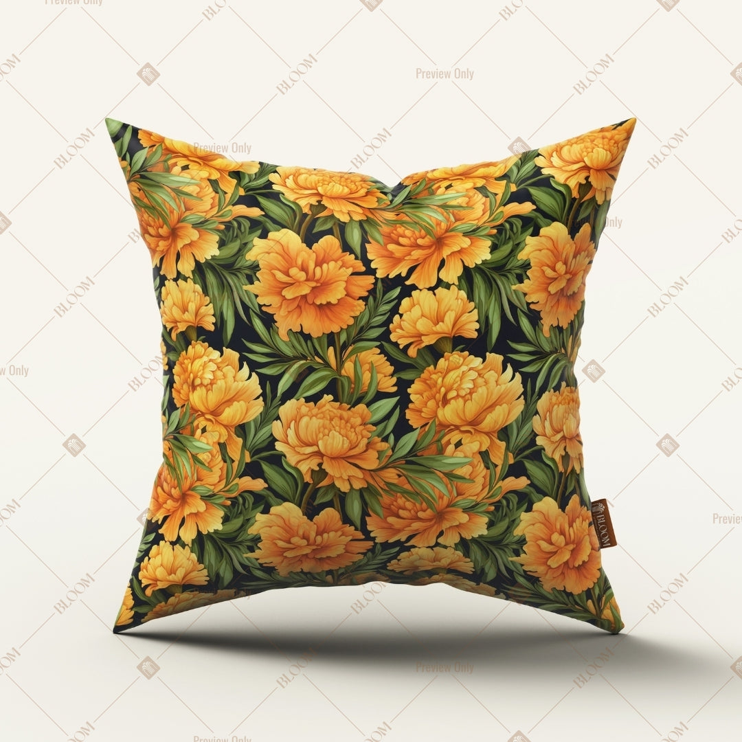 Orange Citrus Floral Cushion Cover Pack of 12