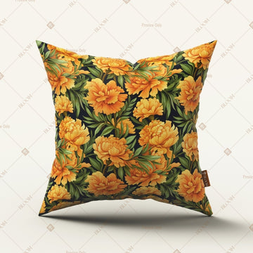 Orange Citrus Floral Cushion Cover Pack of 12
