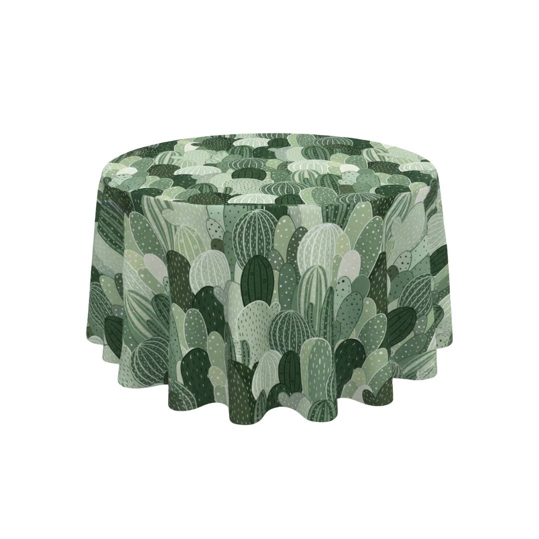 Cactus Verde Garden Round Table Cover - Pack Of 6