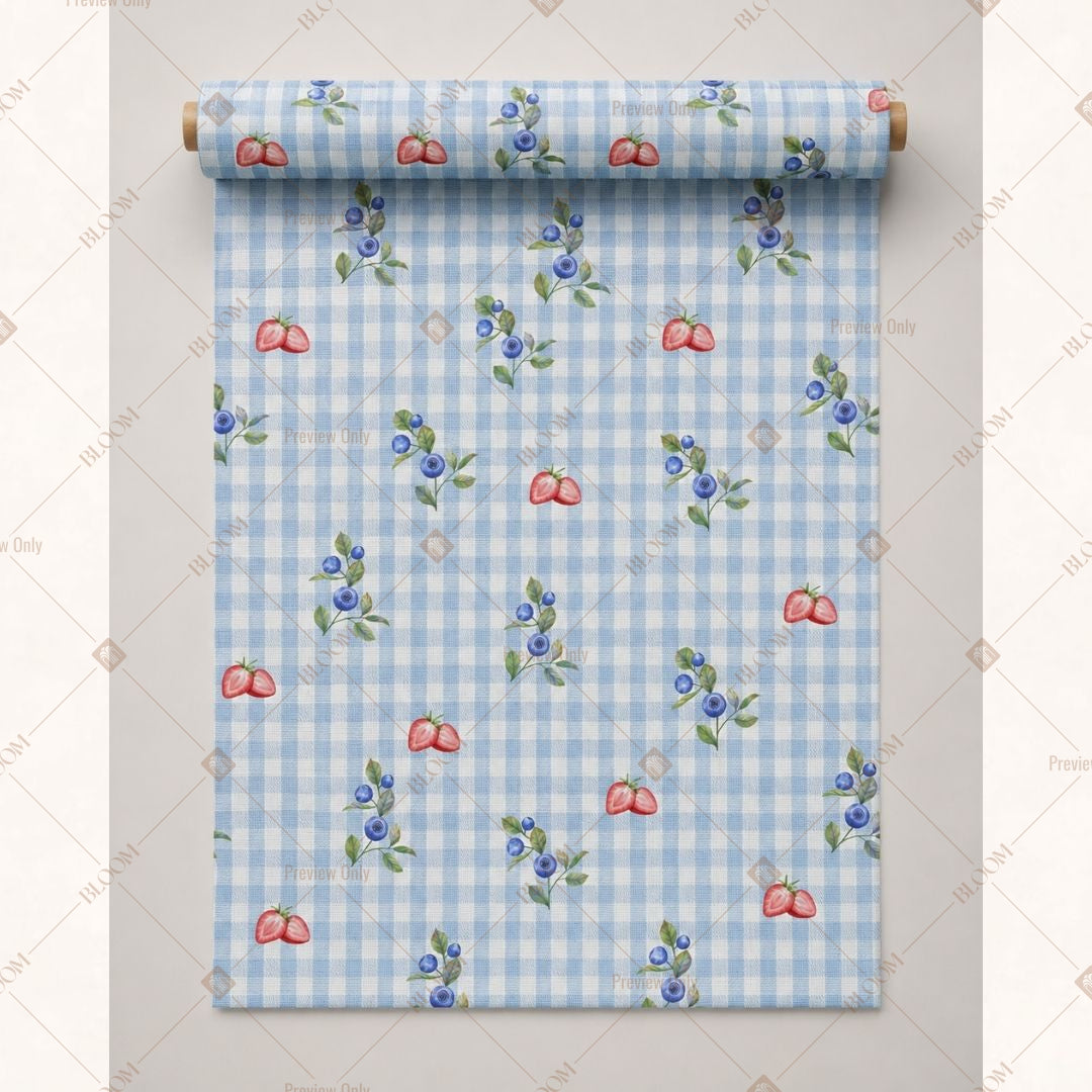 Blue Mini Motif Fabric Pack of 25