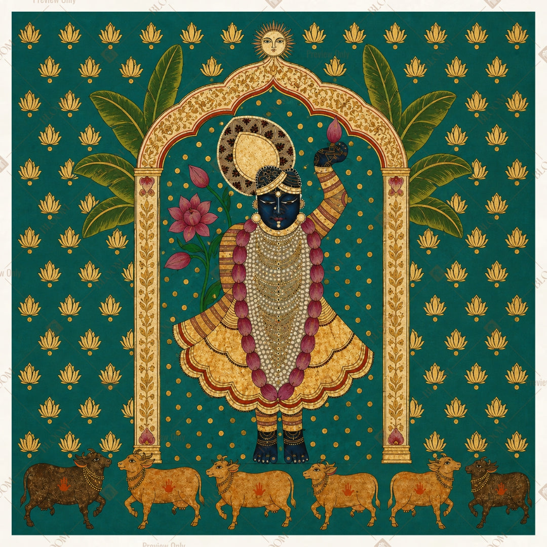 Royal Mughal Shrine Square Backdrop
