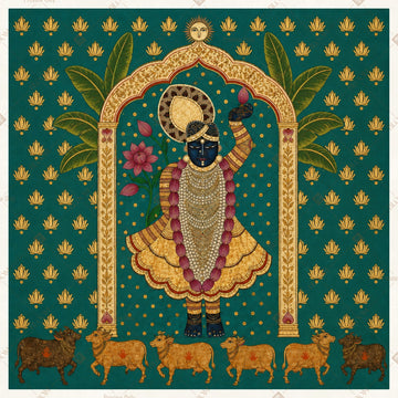Royal Mughal Shrine Square Backdrop