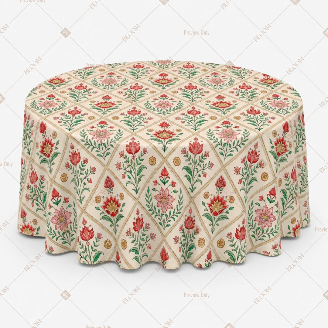 Floral Medallion Table Cover Pack Of 6