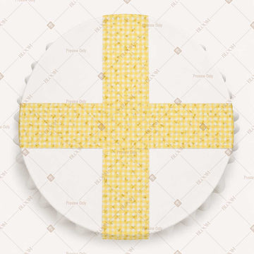 Yellow Picnic Check Table Runner Pack Of 12
