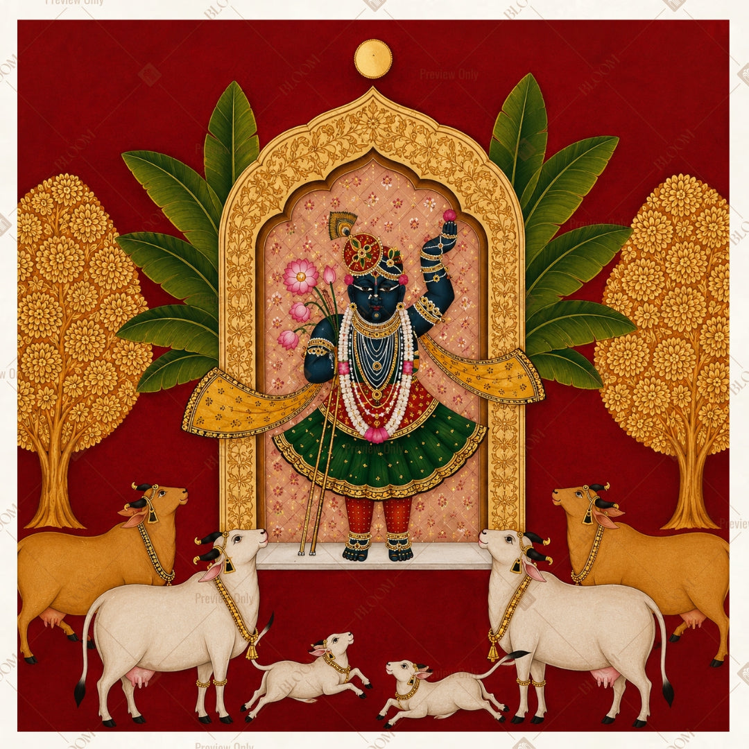 Royal Maharaja Portrait Square Backdrop