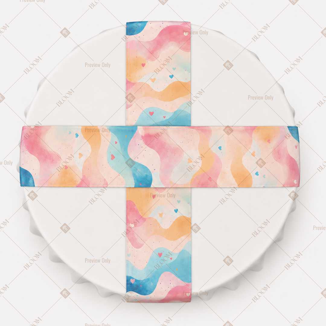 Abstract Watercolor Table Runner Pack Of 12