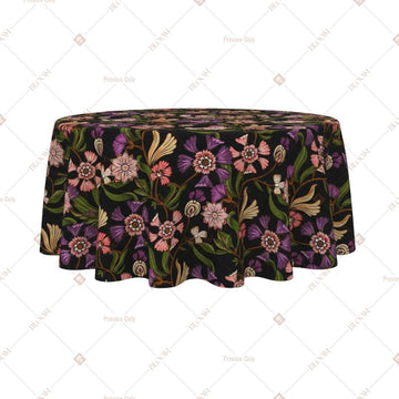 Black Floral Garden Table Cover Pack Of 6