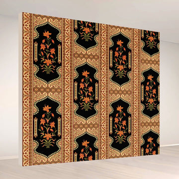 Golden Bloom Elegance: Backdrop - square