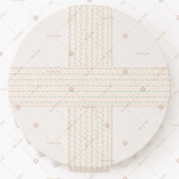 Ivory Pinstripe Table Runner Pack Of 12
