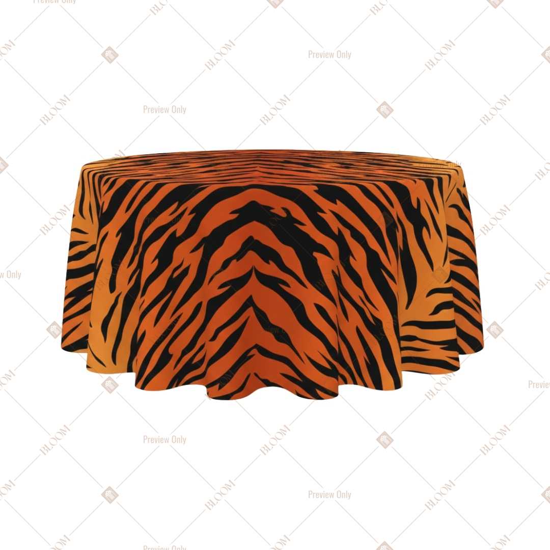 Tiger Animal Print Table Cover Pack Of 6