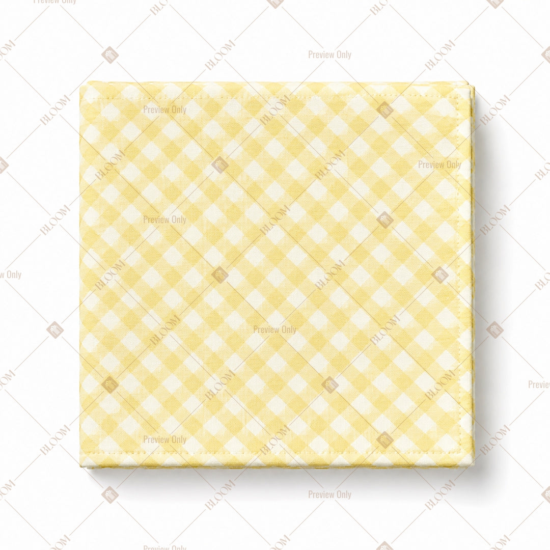 Yellow Checkered Pattern Design