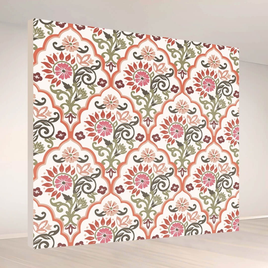 Rosette Charm Motif: Backdrop - square