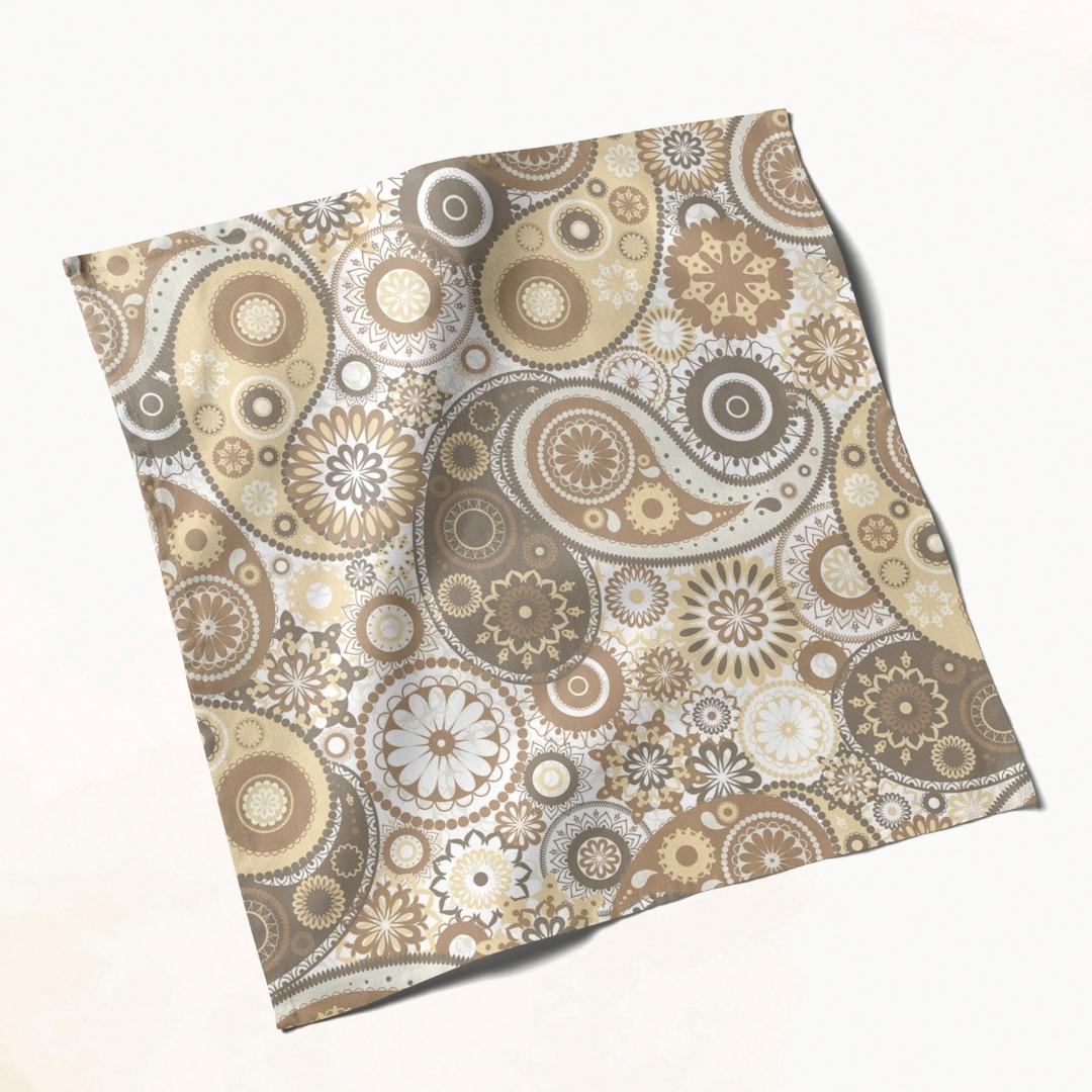 Neutral Paisley Pattern: Napkins 18" X 18" - Pack Of 20
