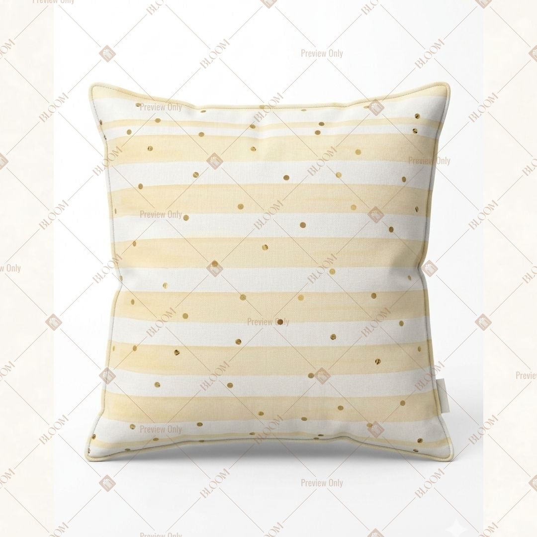 Cream Stripe Cushion Cover Pack of 12