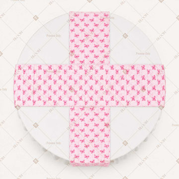 Pink Gingham Table Runner Pack Of 12