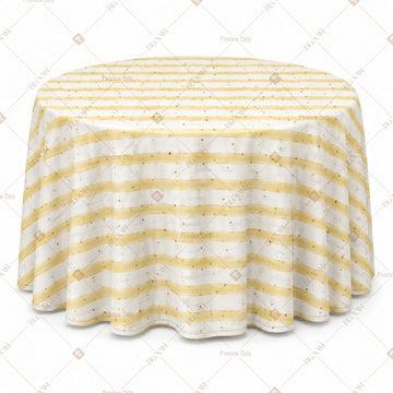 Yellow Stripe Table Cover Pack Of 6