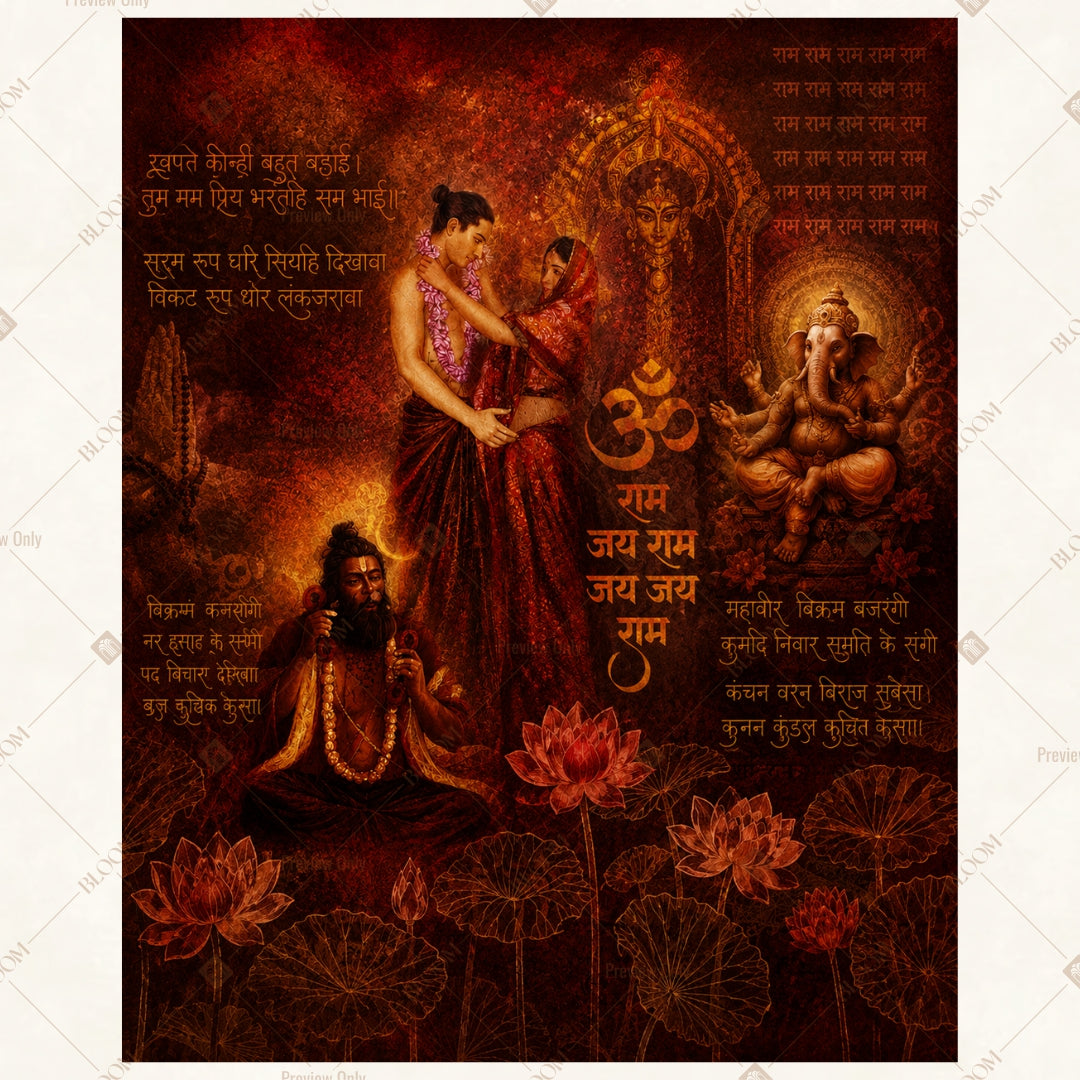 Divine Temple Goddess Portrait Rectangle Backdrop