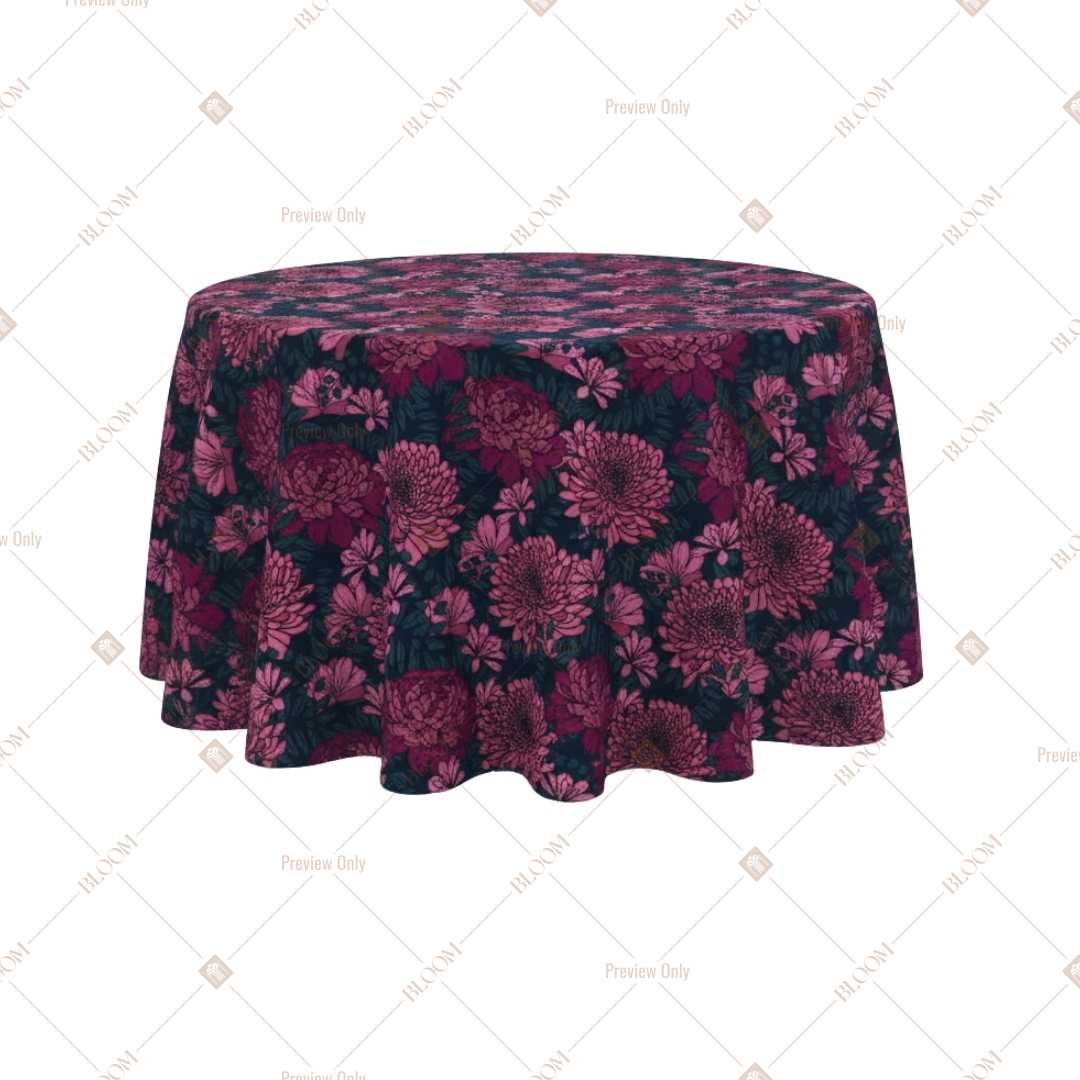 Midnight Floral Garden Table Cover Pack Of 6