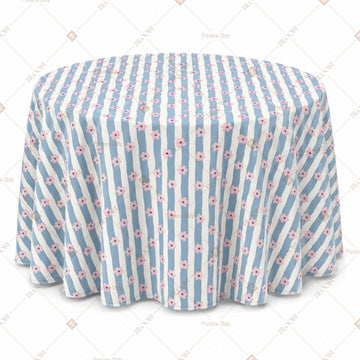 Blue Stripe Classic Table Cover Pack Of 6