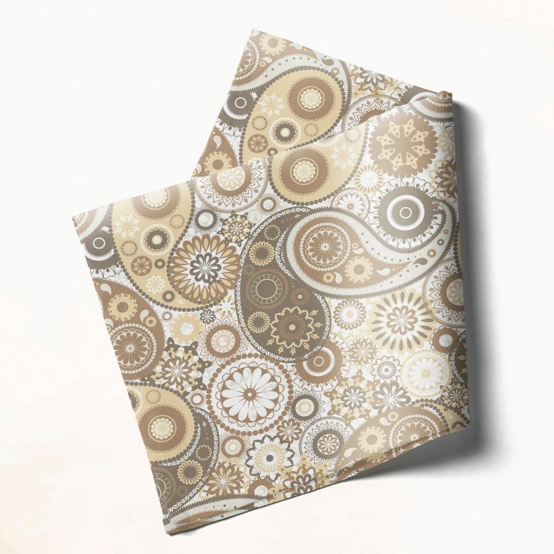 Neutral Paisley Pattern: Napkins 18" X 18" - Pack Of 20