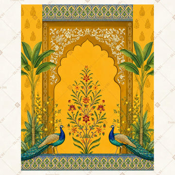 Golden Palace Arch Portrait Rectangle Backdrop