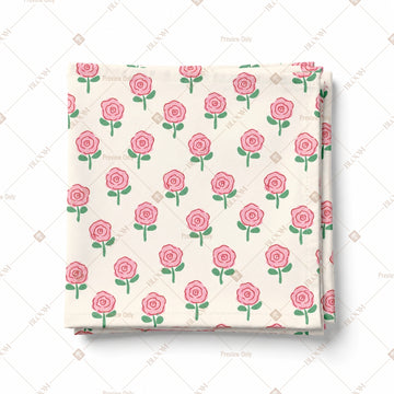 Pink Rosebud Pattern Design