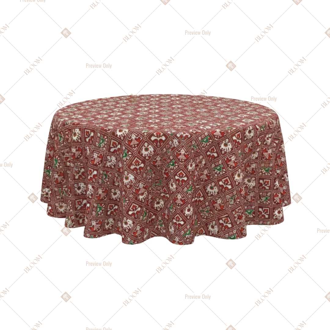 Rustic Rose Floral Table Cover Pack Of 6