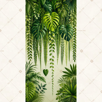 Hanging Green Foliage Vertical Backdrop