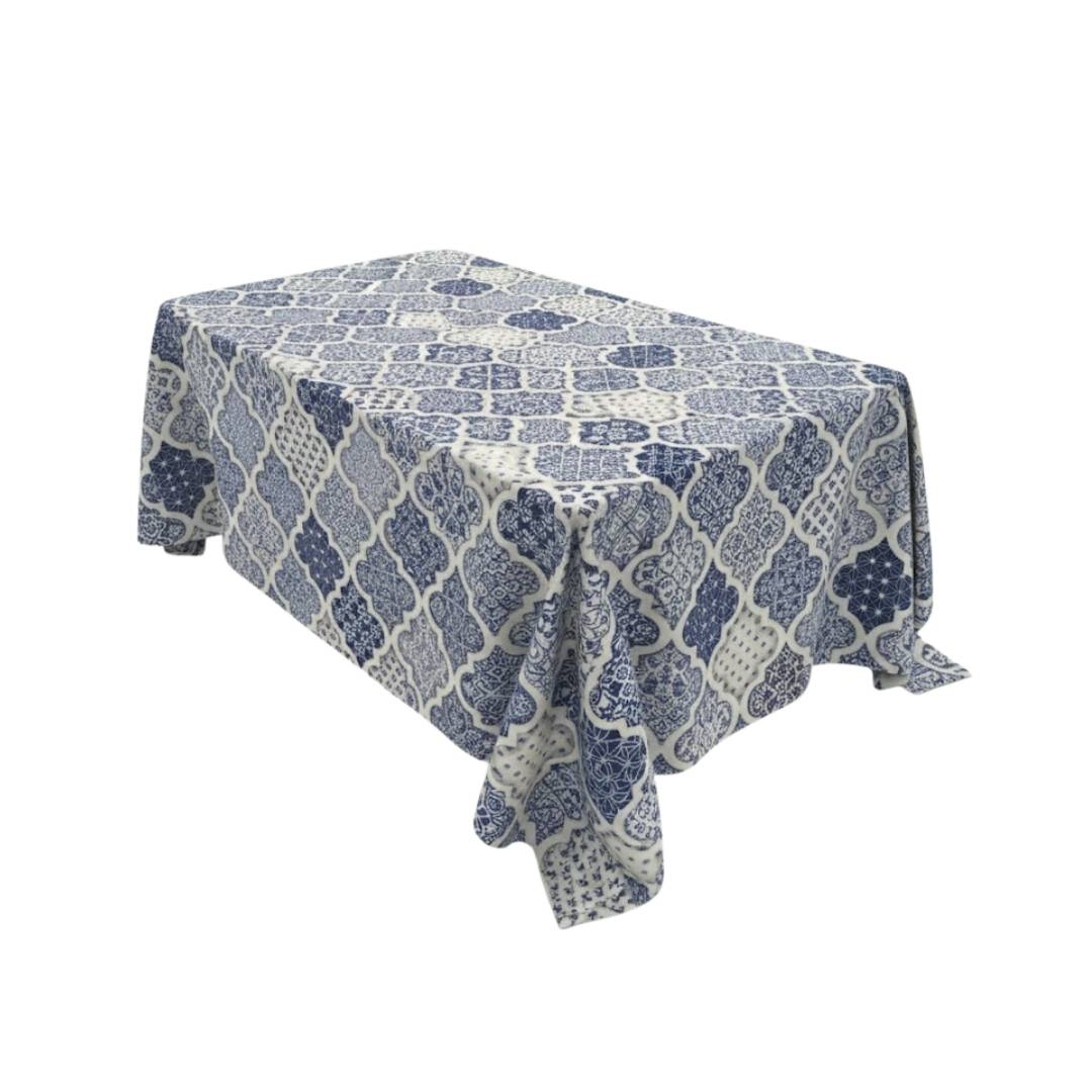 Blue Mosaic Tile Rectangle Table Cover - Pack Of 6