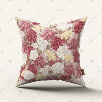 Pink Peony Floral Cushion Cover Pack of 12