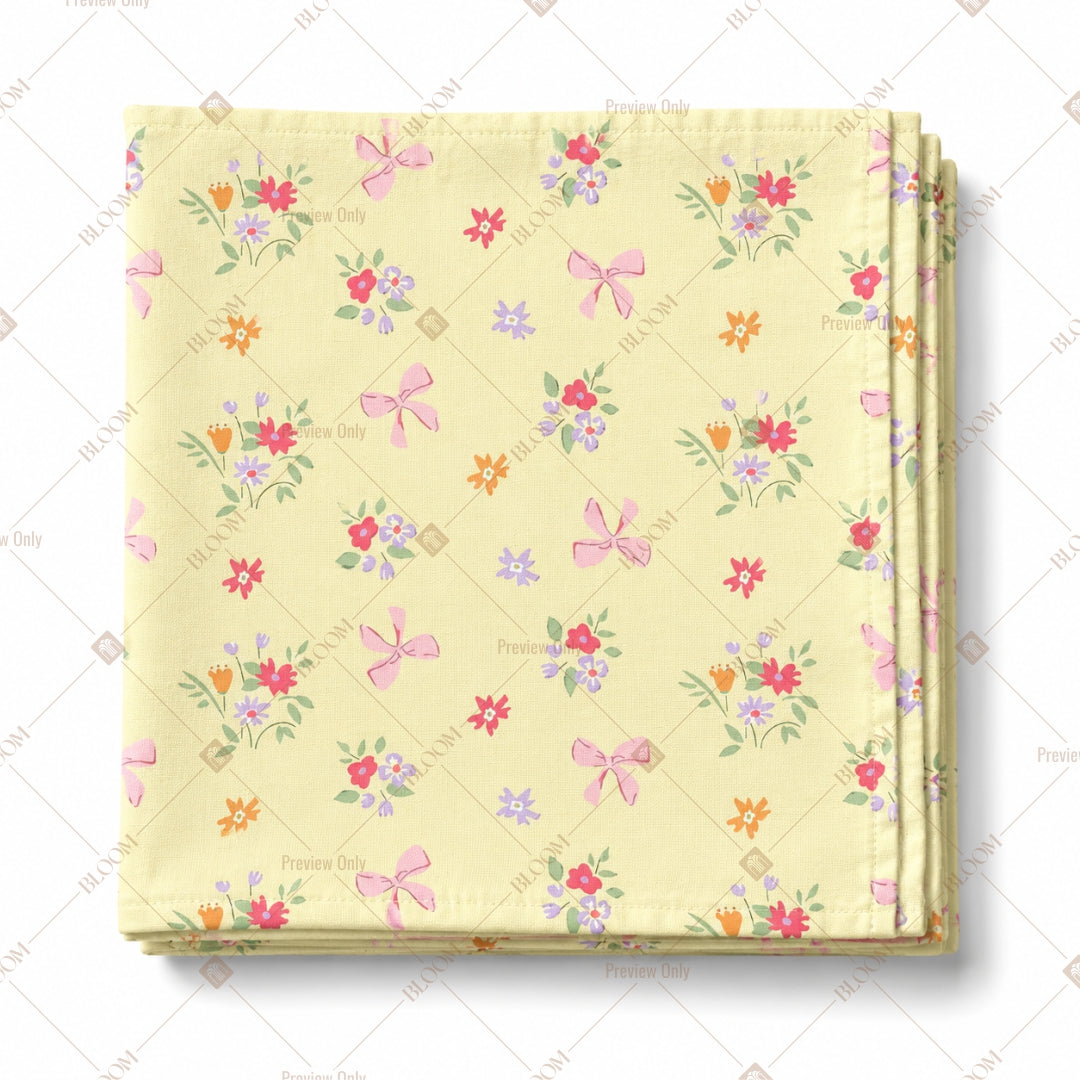 Cream Mini Floral Pattern Design