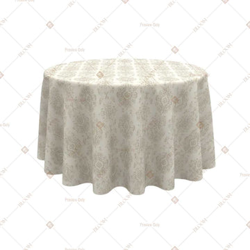 Ivory Elegant Stripe Table Cover Pack Of 6