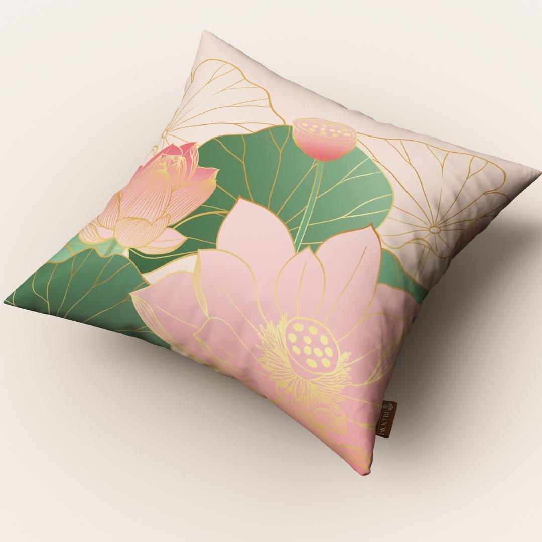 Lotus Romance Blush: Cushion Cover - Pack of 12
