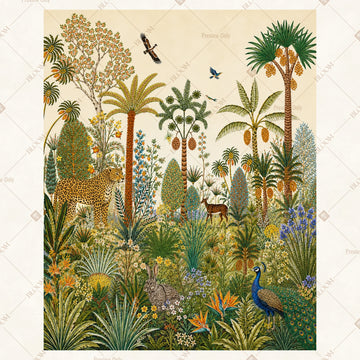 Tropical Palm Landscape Portrait Rectangle Backdrop